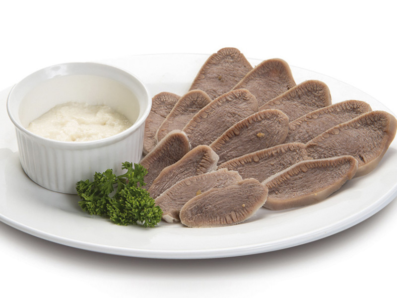 Фото меню ресторана Сказка Востока - Холодная закуска ЯЗЫК ГОВЯЖИЙ С ХРЕНОМ 