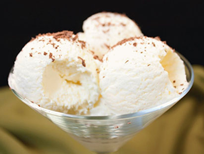 Фото меню ресторана Сказка Востока - десерт Мороженое с шоколадной стружкой 